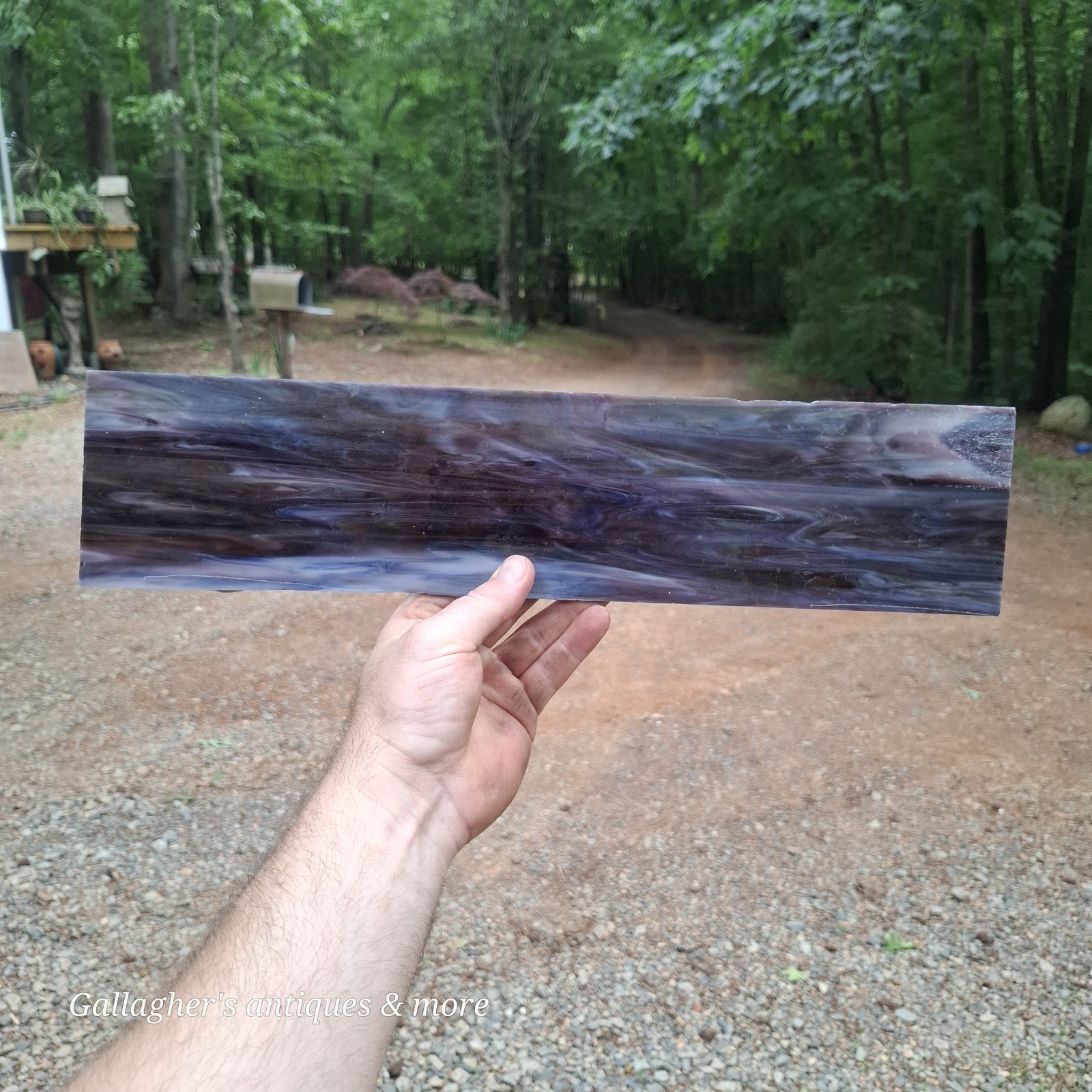 Vintage Stained Glass Sheet Panel 16.5 X 3-3/4 Beautiful