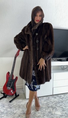 Pelzmantel Echt Nerz Nerzmantel Nerzjacke Mink Fur coat pelliccia visone Vison