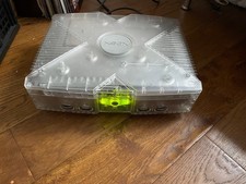 Microsoft Xbox Original Clear Crystal Video Game Console - BOXED - Untested