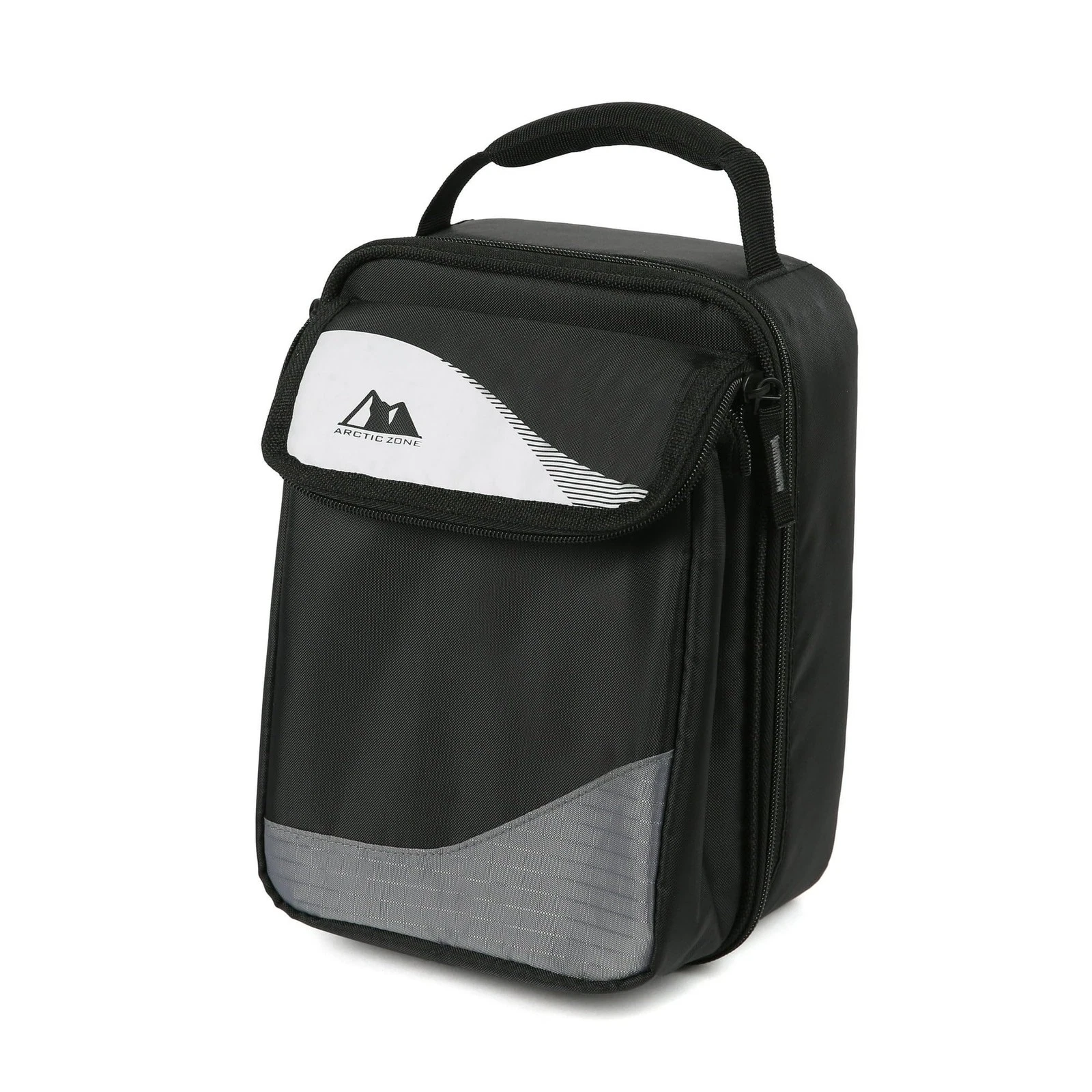 Expandable HardBody Lunch Box, Black/White | Insulated Upright Cooler with Ha...