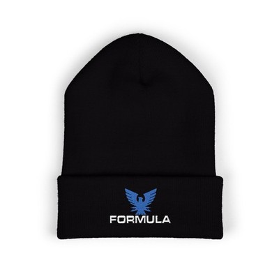 Formula Boats Speed Powerboat Automotive Adult Winter Black Classic Beanie Hat