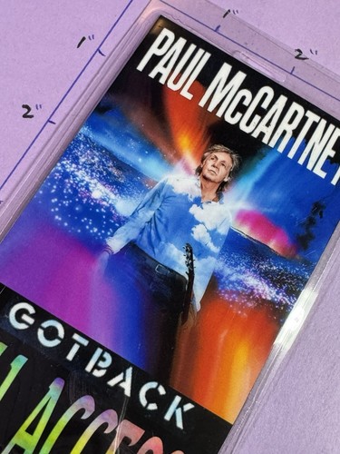 Paul Mccartney Commemorative Got Back Tour All Access Backstage Pass & Lanyard - Picture 2 of 3