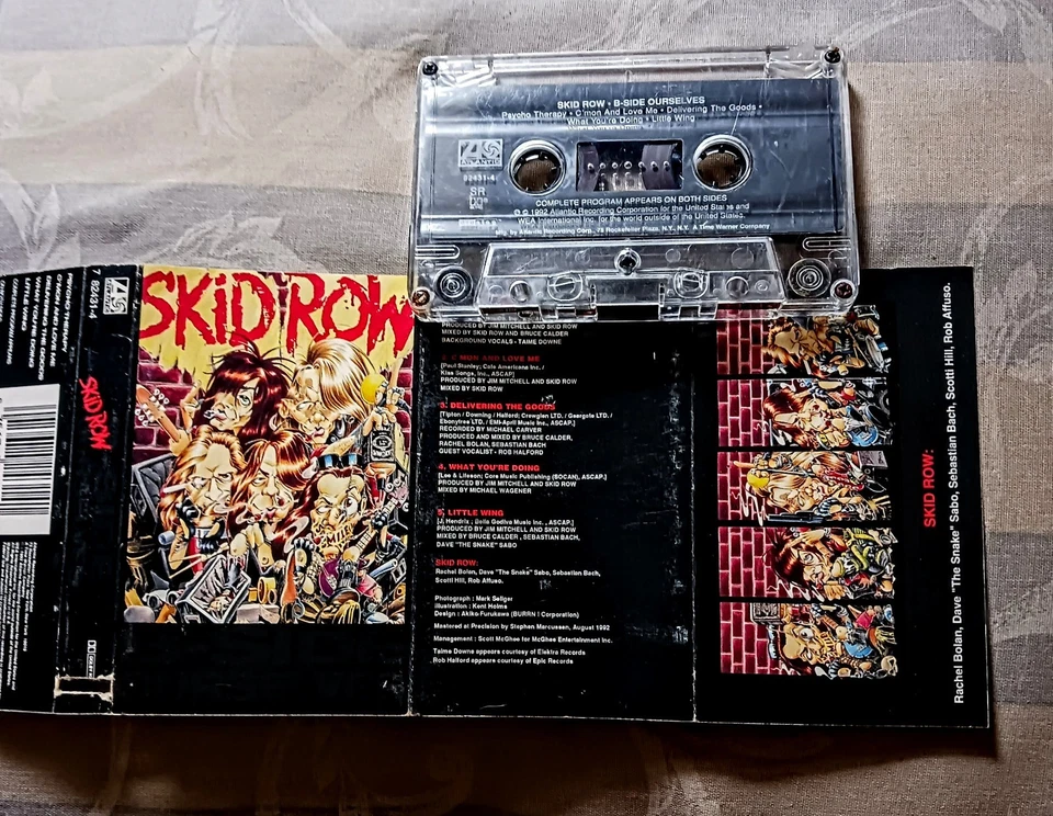 SKID ROW -  B-SIDE OURSELVES (Cassette Tape, EP, 1992) Metal  - Image 2 of 3