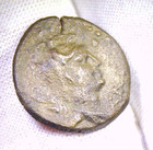 Cilicia Korykos AE17 Ancient Greek Bronze Coin Artemis Apollo 1st C BC 2.27g — photo 4