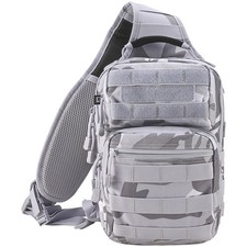 Image of Brandit US Cooper Sling Pack Tactical Hiking Military Grey Blizzard Camo