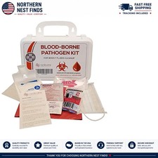 All-in-One Bloodborne Pathogen Kit with Antiseptic  Emergency Protection Gear