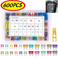 600PCS Car Blade Fuse Assortment Assorted Kit Blade Set Auto Truck Automotive