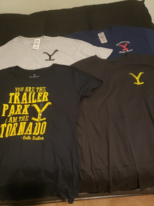 Lot of 4 Yellowstone TV Show Shirts Size XXL 2 NWT 2 NWOT Paramount 2XL