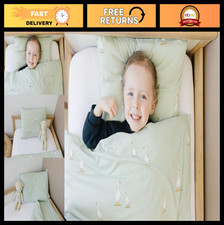 Organic Cotton Toddler Pillowcase Set of 2 - Soft, Breathable Travel Pillow Cove