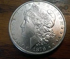 Key Date Uncirulated 1878-p Eight Tail Feather Morgan Silver Dollar