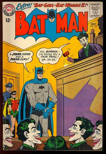 Batman #163 (Former CBCS 6.5) Silver Age Joker Cover Vintage DC Comic 1964 FN-