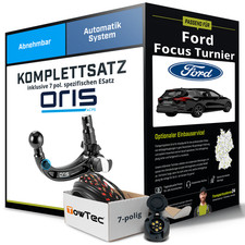Für FORD Focus Turnier IV Typ HP Anhängerkupplung abnehmbar +eSatz 7pol 18- kpl.