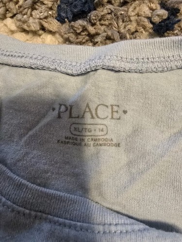 THE CHILDREN'S PLACE GIRLS SHORT SLEEVE T-SHIRT SIZE XL ( 14) BLUE HORSE - Picture 4 of 4