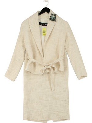 Rochas Damen Zweiteiler Anzug UK 10 Creme Baumwolle mit Seide, Viskose Dress Suit