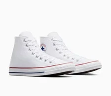 Converse Chuck Taylor All Star Canvas Hi-Top Sneaker, Unisex 7Men/9W- White•New