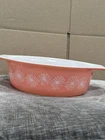 Vintage Pyrex Pink Daisy dish 043