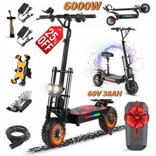 BOYUEDA S3-11 Electric Scooter 6000W 60V38Ah Adults E-Scooter 85KM/H Off-Road US