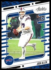 Josh Allen 2024 Panini Absolute #11 Bills NFL READ FREE SHIPPING AutographDen