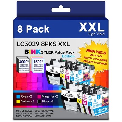 LC3029XXL Ink Cartridges for Brother LC3029 LC3029BK Inkjet Cartridge Work fo...