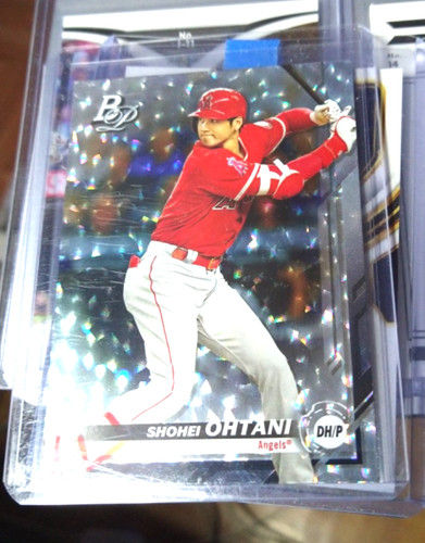 2019 BOWMAN PLATINUM BASEBALL SHOHEI OHTANI SILVER ICE DONUTS HOLO