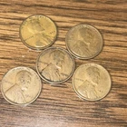 5- 1920 Wheat Penny NO MINT