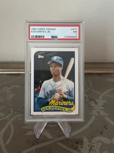 1989 Topps Traded Ken Griffey Jr. RC #41T PSA 7 Near Mint HOF Seattle Mariners