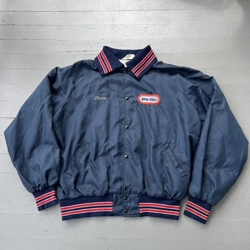 Vtg Rare Little Tikes Employee Workwear Satin Jacket Toys Sz XXL USA Made - product listing photo