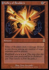 Magic the Gathering MTG Volley of Boulders (227) Odyssey   MP