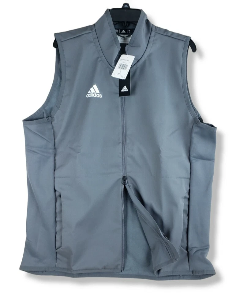 Adidas Men's Game Mode Vest Gray White Large - Image 2 of 4