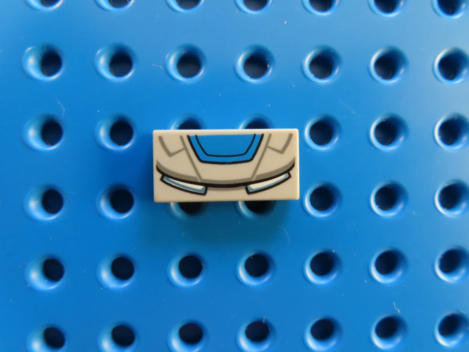 Lego 1 x Fliese 3069bpb0707 hellgrau  1x2 bedr. Iron-Man 76125 - Bild 1 von 1