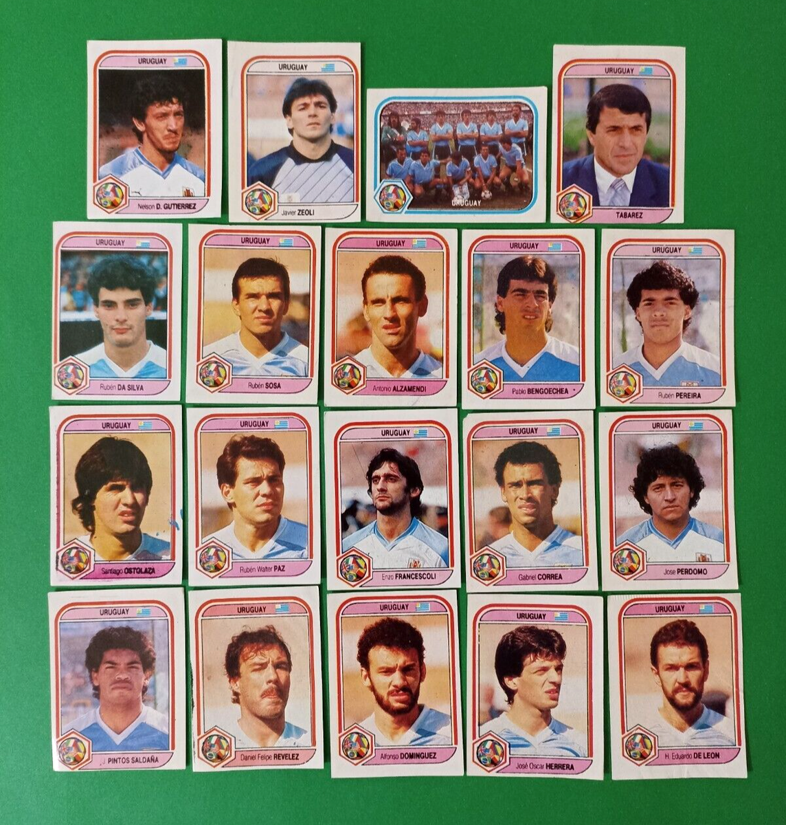 1990 Navarrete Italy FIFA WORLD CUP - URUGUAY SOCCER TEAM Full