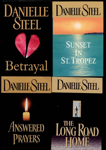 lot of FOUR hardcover BCE by DANIELLE STEEL *HB/DJ Betrayal, Road Home, Sunset,+