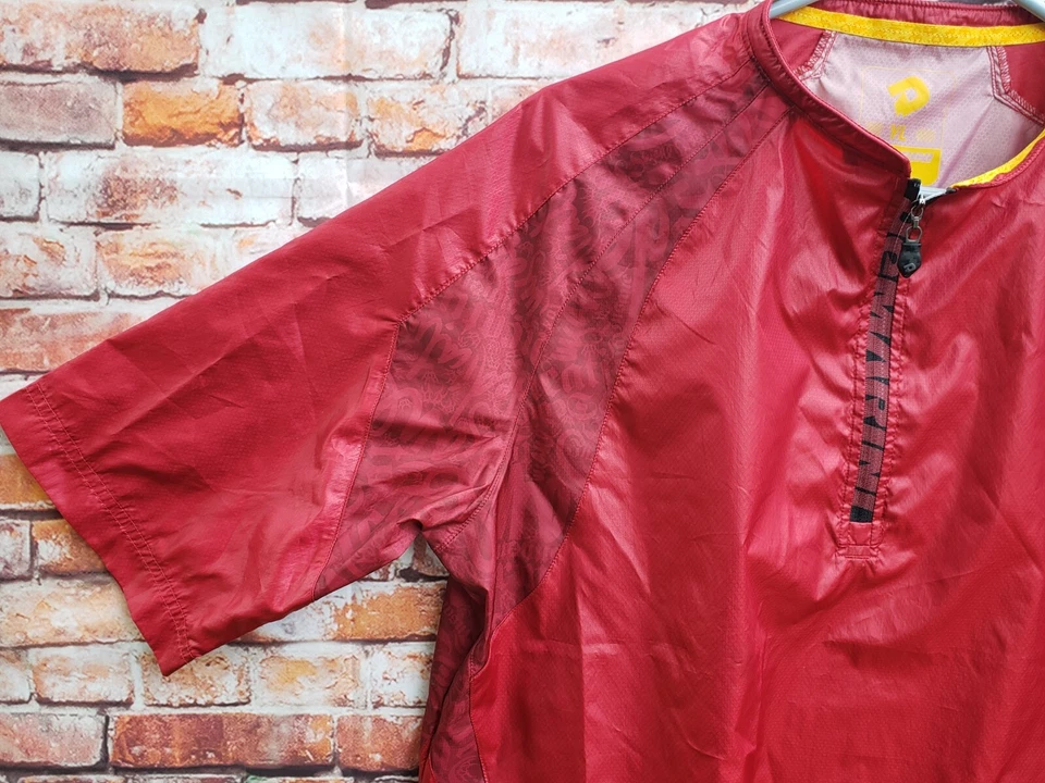 🔥 DeMarini Quarter Zip Red Lightweight Windbreaker Shirt Jacket Youth Large L - Image 4 of 4