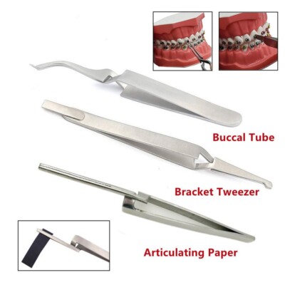 Tweed Brackets Orthodontic Bracket Tweezers Professional Orthodontic Posterior Bracket ...
