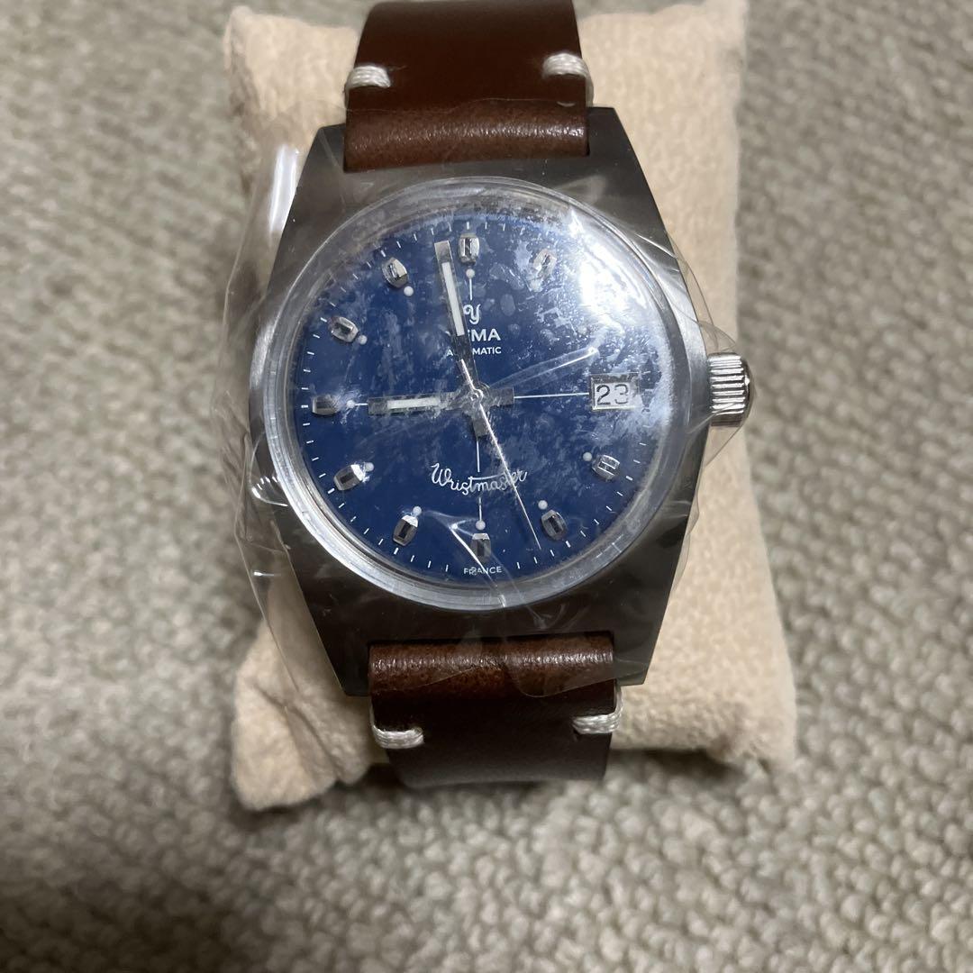 YEMA Wristmaster Traveler Automatic Watch Stainless Steel Leather