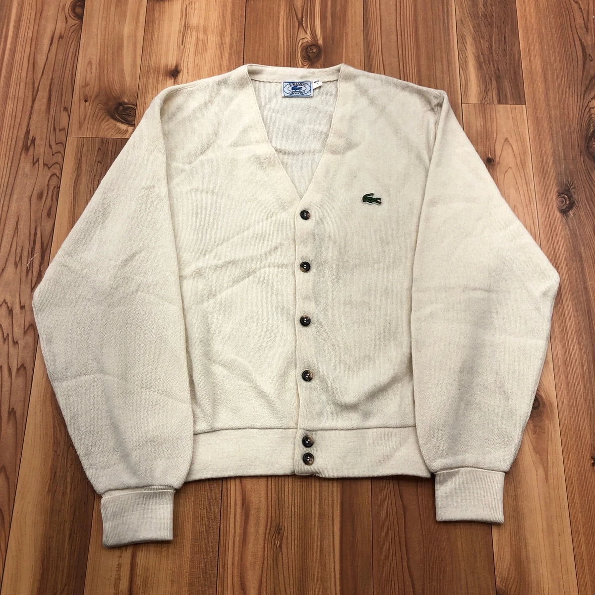 Vintage izod lacoste cardigan cheap