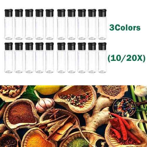 10/20Pcs Plastic Salt Pepper Seasoning Jars Condiment Bottles Cruet Container US - Picture 12 of 18