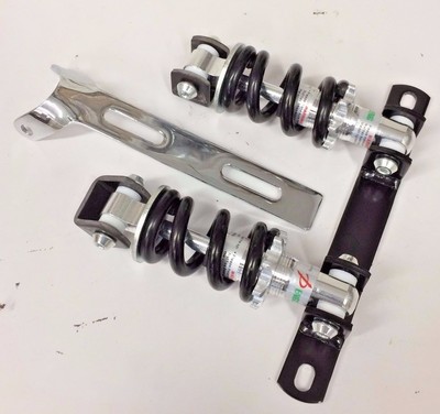 4'' DOUBLE Mini Shock Solo Seat Kit chopper bobber hd harley xs650 triumph cb RND