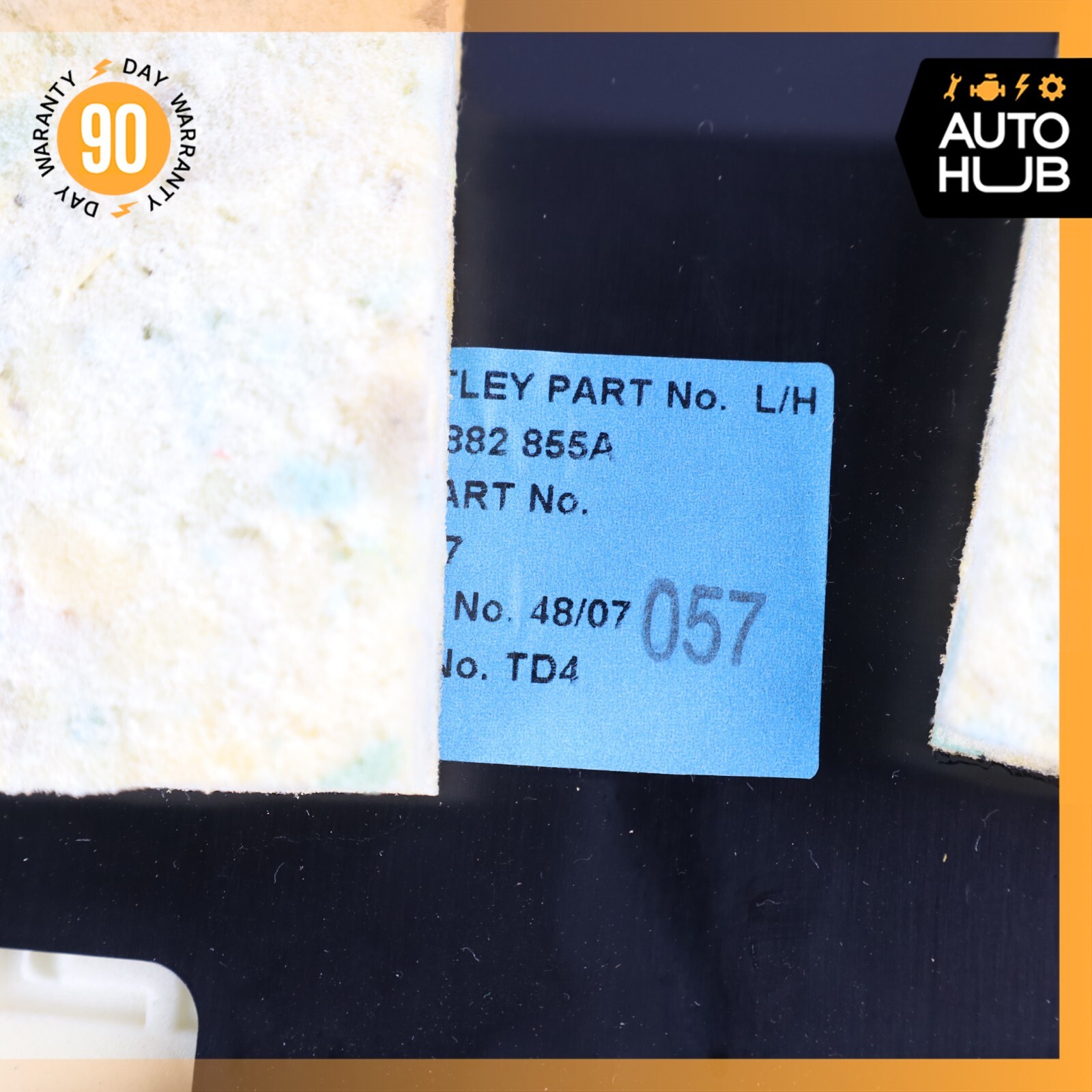 Bentley Continental GTC GT Front Left Side Top Upper Seat Center Lining OEM 63k