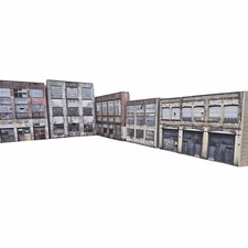 HO Gauge Low Relief Industrial Buildings Set of 5 Easy-Build 1/87 Scale Set 37