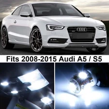 14 x Premium Xenon White LED Lights Interior Package Upgrade for Audi A5