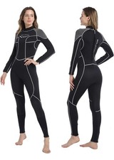 Goldfin Women Wetsuit Neoprene Diving Suit Thermal Full Wetsuit Back-XS