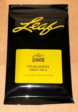 Leaf Metal Dylan Harper Auto Autograph Draft Pack Sealed New 1 Auto Per