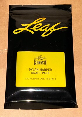 Leaf Metal Dylan Harper Auto Autograph Draft Pack Sealed New 1 