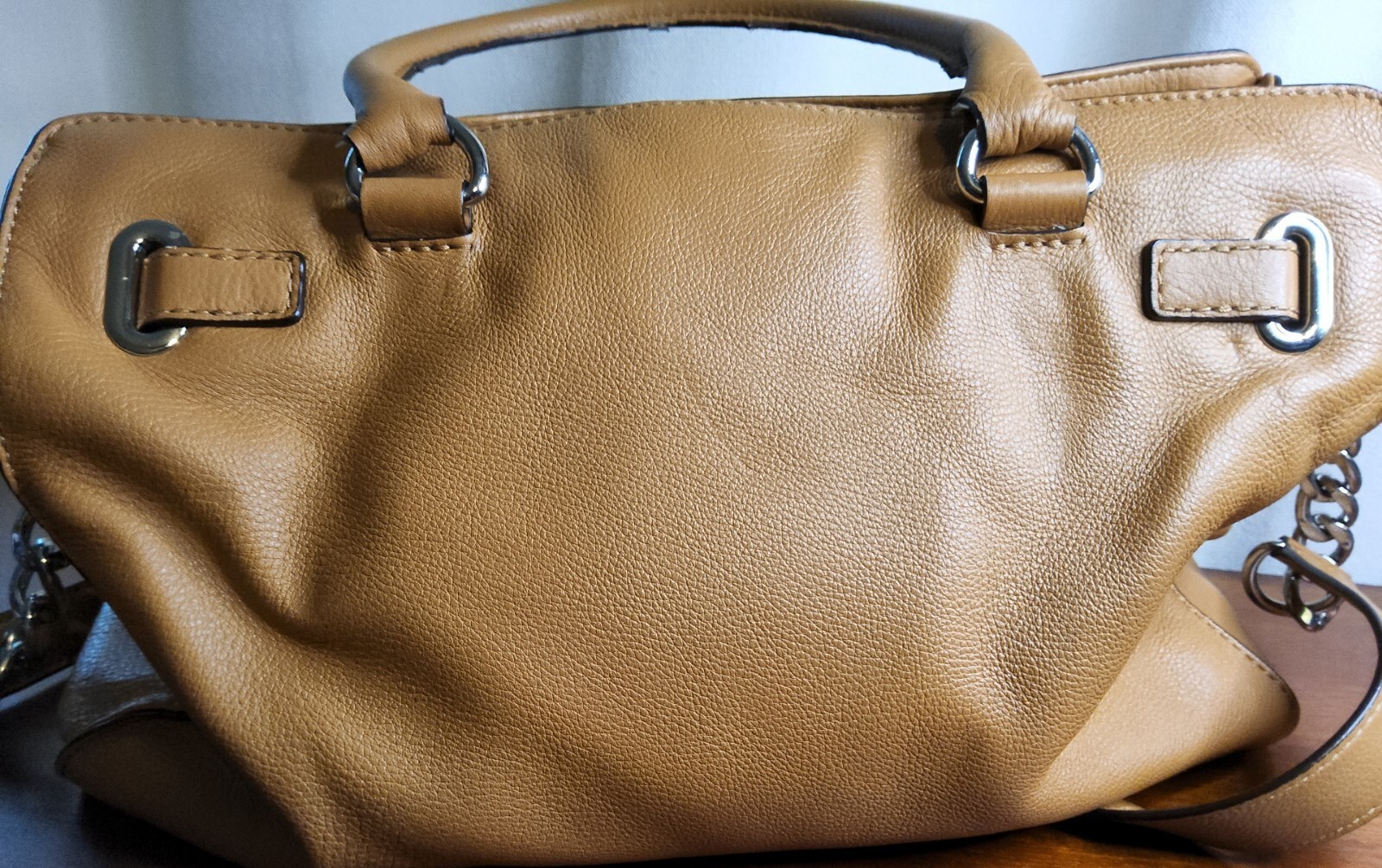 Authentic Michael Kors collection Large Cognac le… - image 4