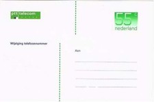 Briefkaart onbeschreven - Telefoonnummer wijziging - fl 0,55 (002)