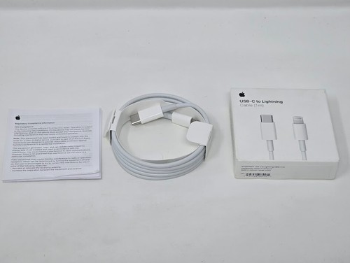 Cavo di ricarica originale Apple MUQ93AM/A da USB-C a Lightning 1 m/3 piedi - Bianco - Foto 3 di 4