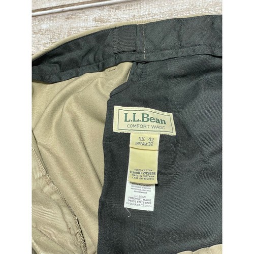 LL Bean Men's Pants Tan Size 42x30 Actual - Picture 4 of 6