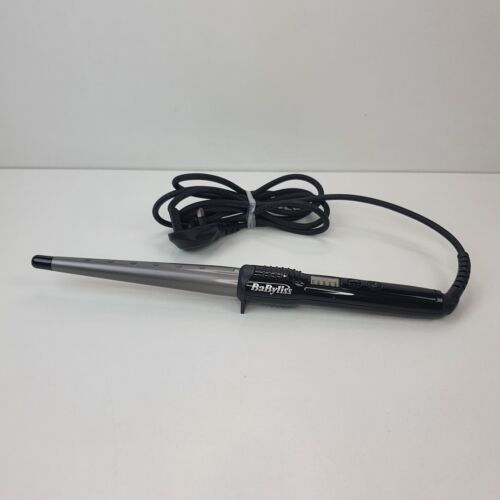 babyliss ceramic curling wand tong styler 5 heat setting 210°C auto shut off - Picture 1 of 3