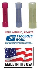 500 BUTT CONNECTOR ASSORTMENT NYLON CRIMP STYLE ELECTRICAL WIRE TERMINAL UL
